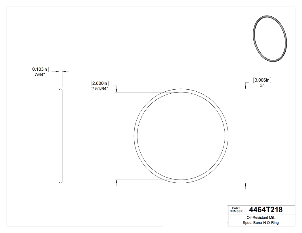 Technical drawing - 4464T218